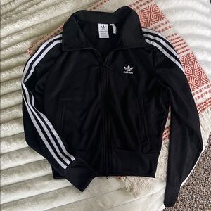Adidas Primeblue Black Jacket with White Accents